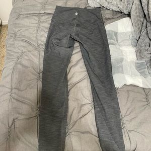 gray lululemon tight leggings. 28” inseam.